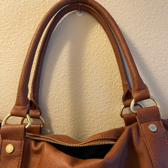 EUC Steve Madden Tan/Brown Satchel - Picture 3 of 10